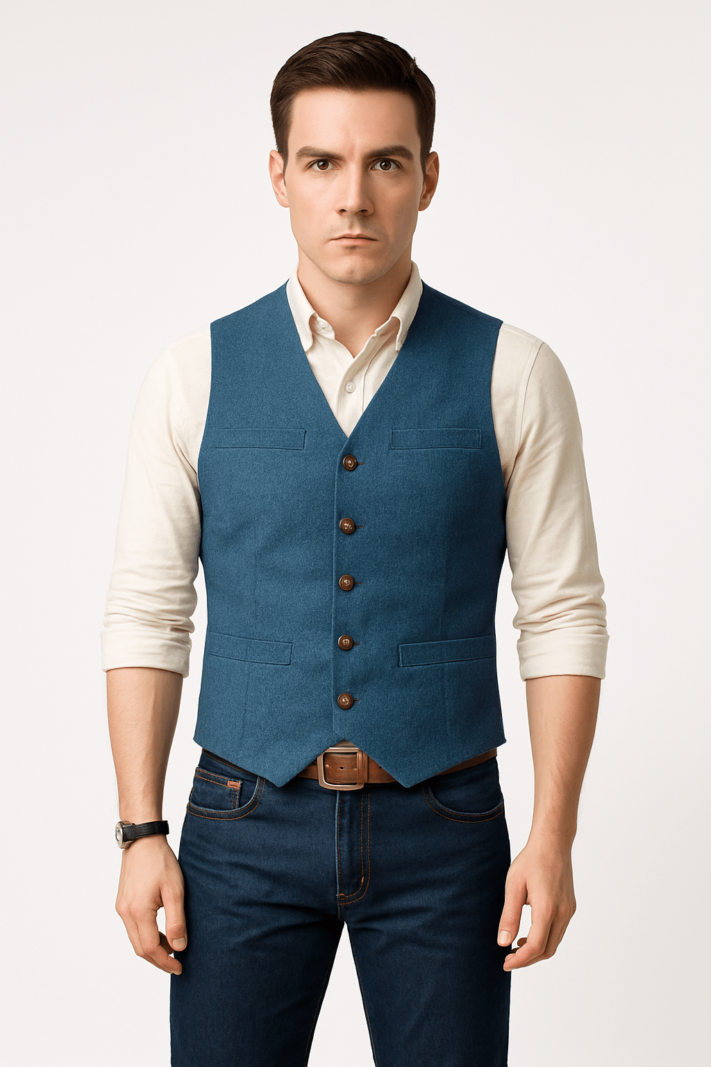 Gilet Élégant Sans Manches Tendance