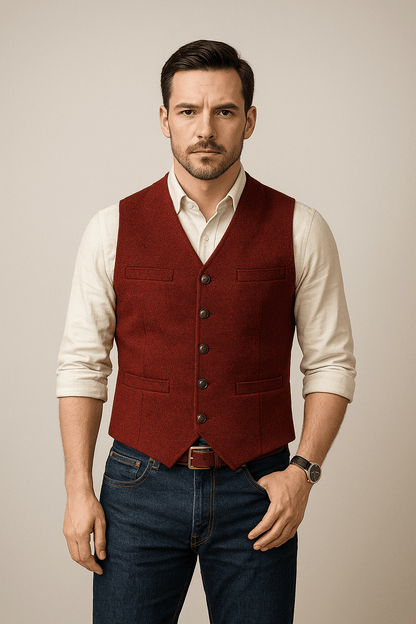 Gilet Élégant Sans Manches Tendance