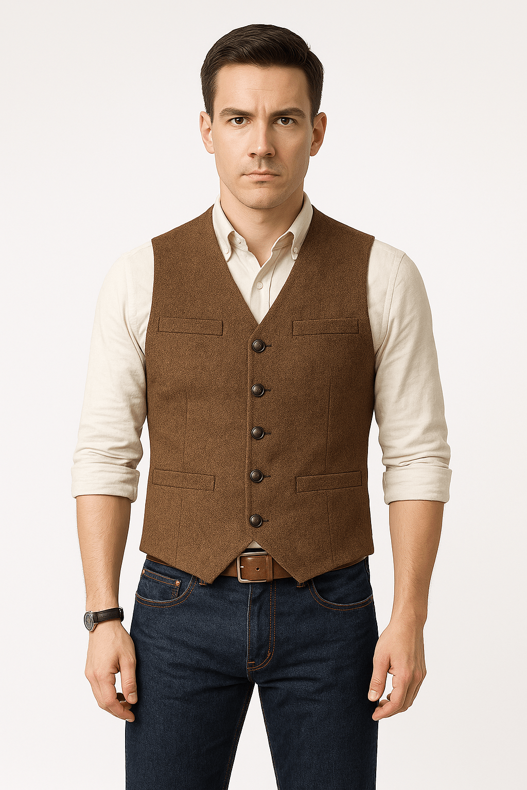 Gilet Élégant Sans Manches Tendance
