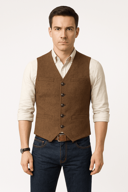 Gilet Élégant Sans Manches Tendance