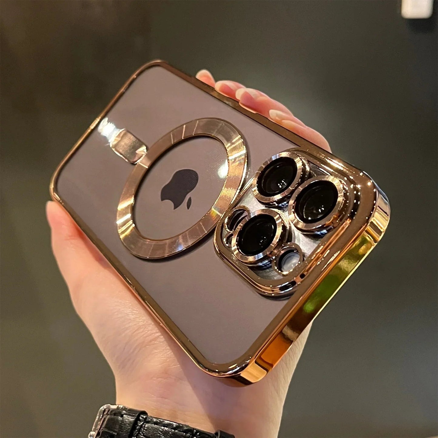 Étui iPhone en Or Brillant et Résistant - Foivo
