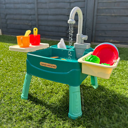 Cuisine d'Enfant en Bois avec Robinet Interactif