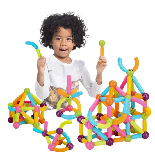 Briques Magnétiques Colorées | Jouet Pédagogique pour Enfants Curieux - BlxckFR