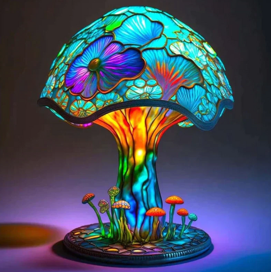 Lampe Vitrail Colorée Décorative - Foivo