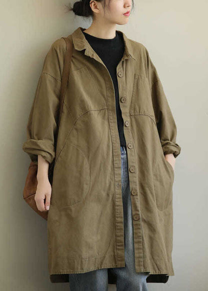 Manteau Décontracté à Col Peter Pan 1