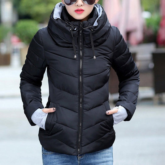Veste Hiver Longue Élégante avec Capuche et Fermeture Éclair - BlxckFR