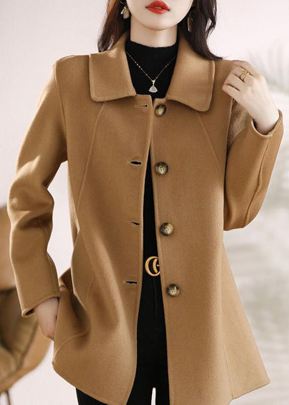 Manteau Femme Col Peter Pan Boutonné 1