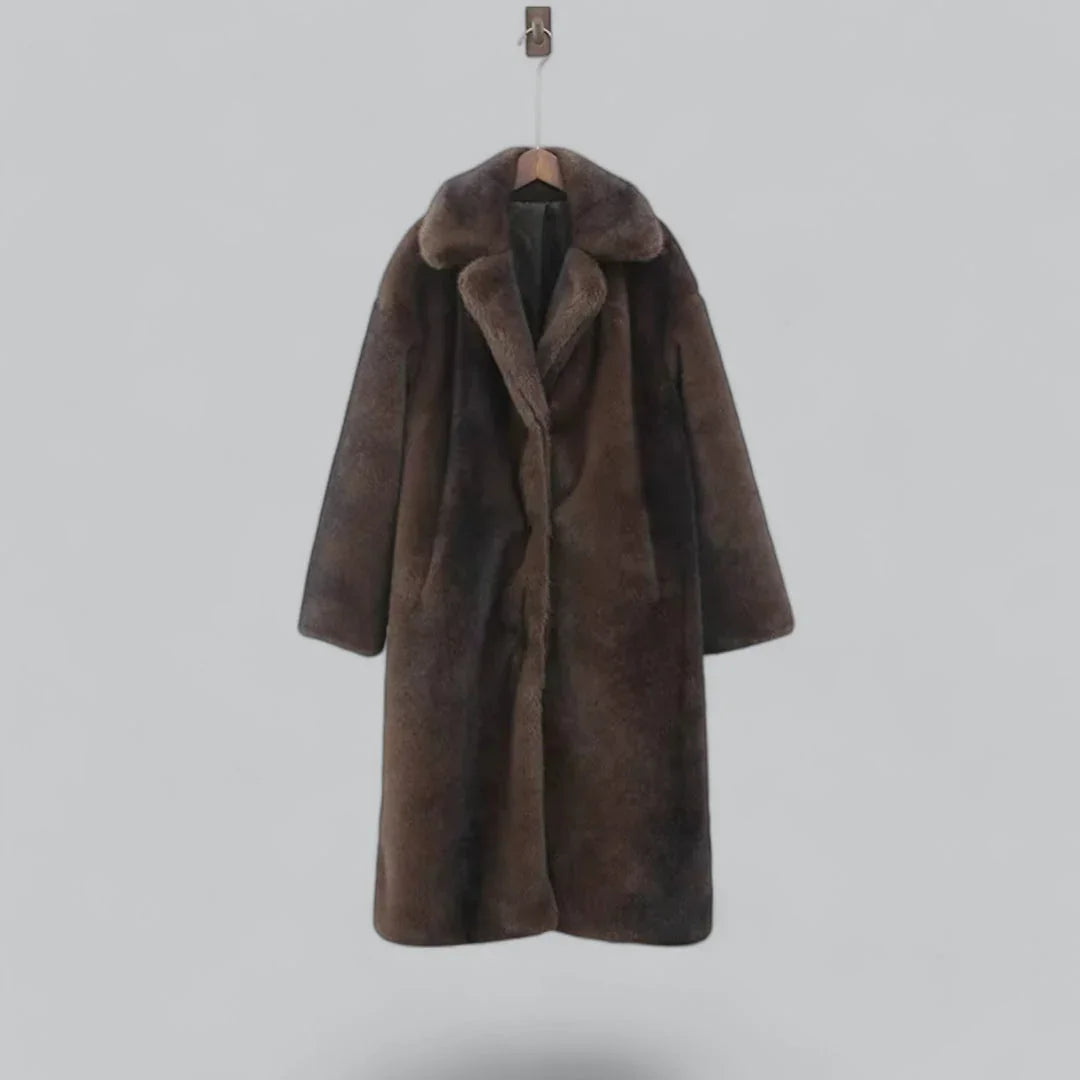 Manteau Long Femme en Fausse Fourrure 1