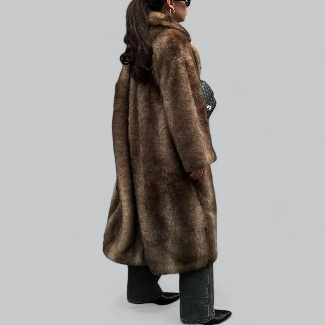 Manteau Long Femme en Fausse Fourrure 2