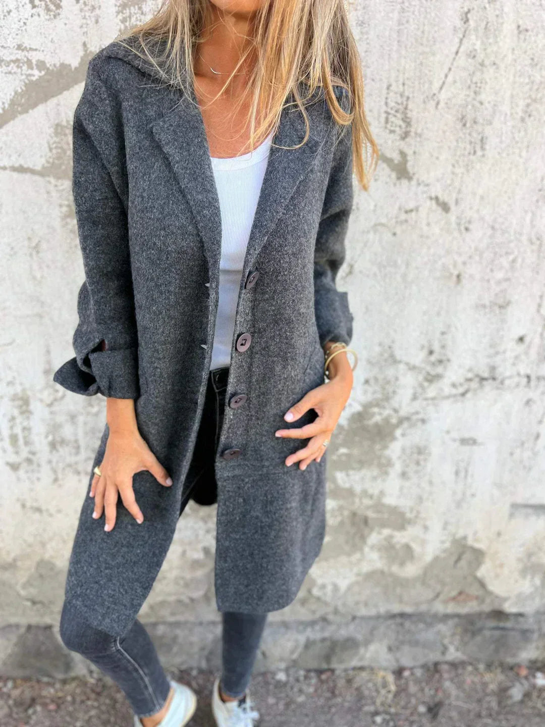 Manteau Long pour Femme Chic 4