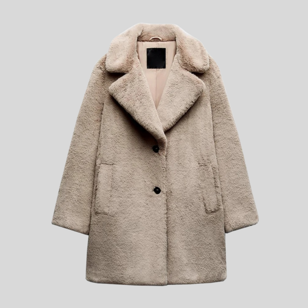Manteau Long pour Femmes en Fourrure Synthétique Oversized 1