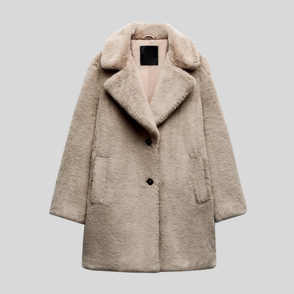 Manteau Long pour Femmes en Fourrure Synthétique Oversized 1