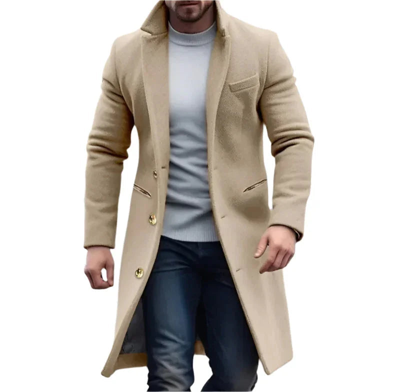 Manteau Trench Long pour Hommes Classique 4