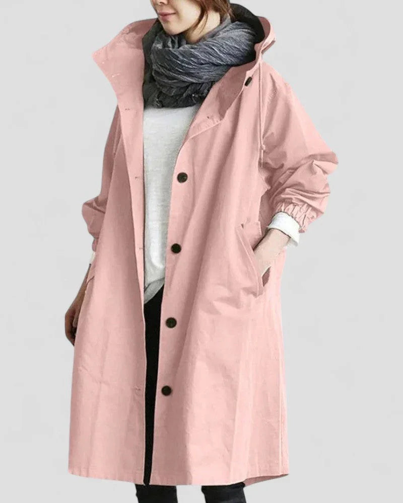 Manteau Trench à Capuche pour Femme Chic 3