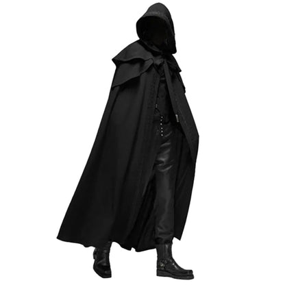 Manteau Unisexe Coupe Gothique à Capuche - Foivo