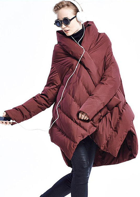 Manteau d'hiver asymétrique pour femmes 1