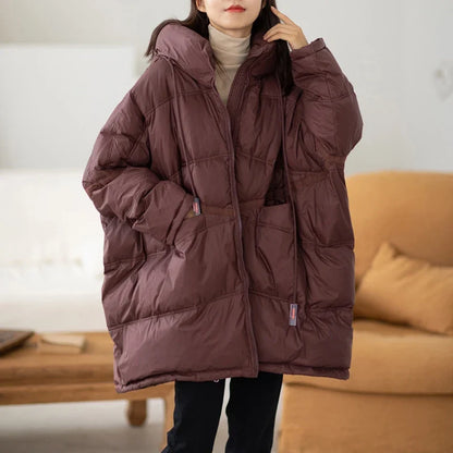 Manteau d'hiver pour femmes avec capuche et cordon de serrage 13