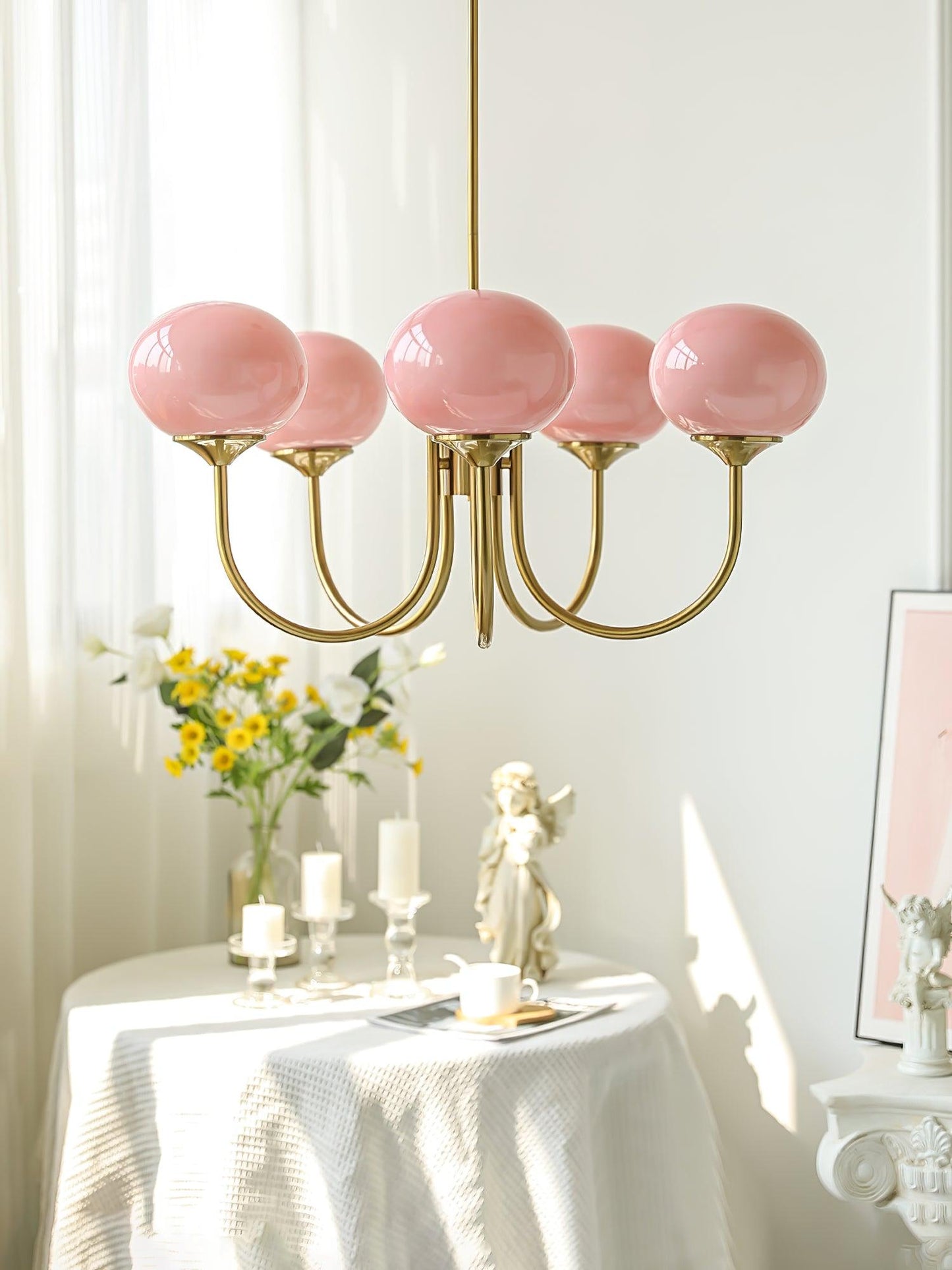 Lampe Suspension Raffinée en Blanc