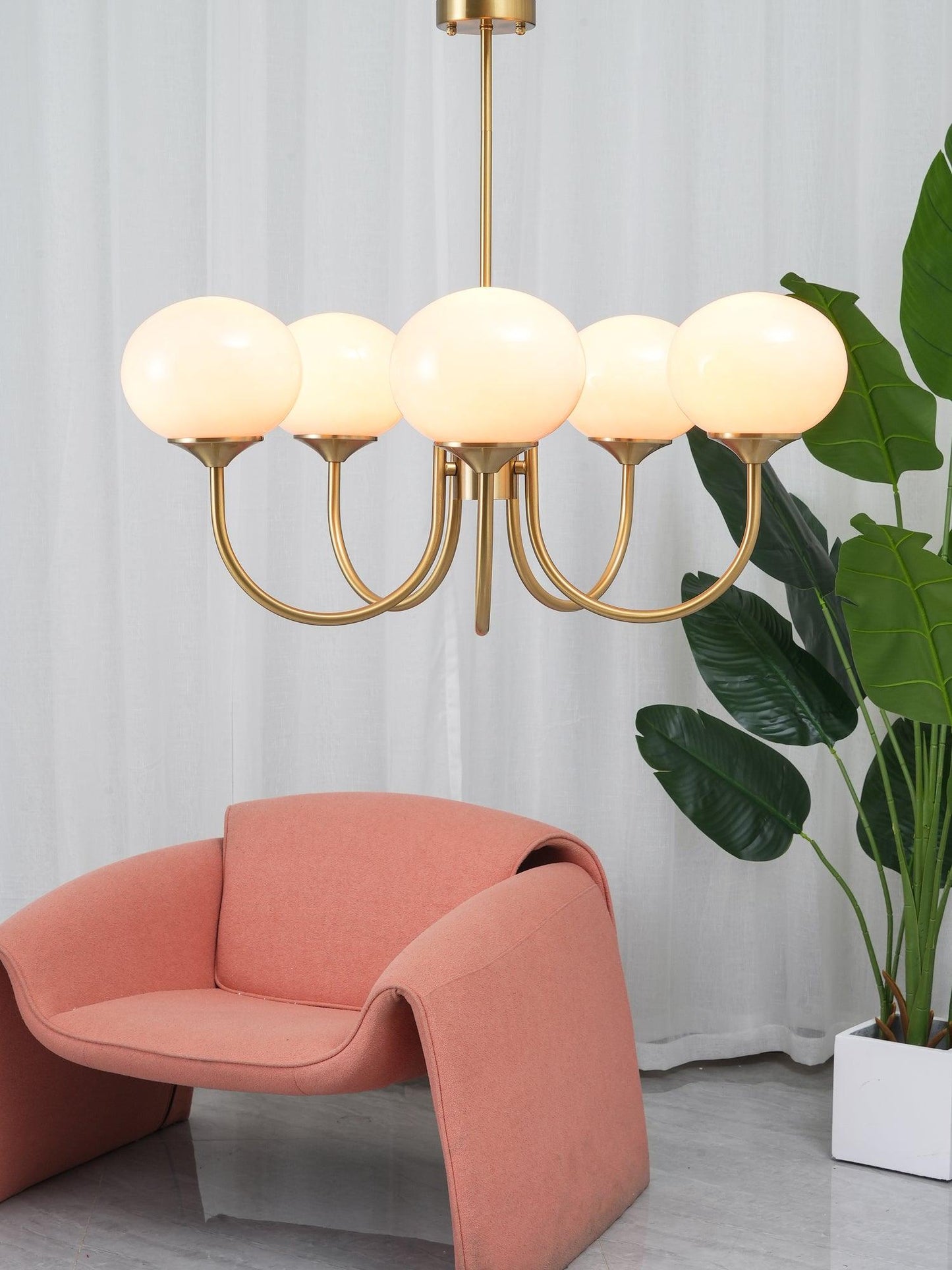 Lampe Suspension Raffinée en Blanc