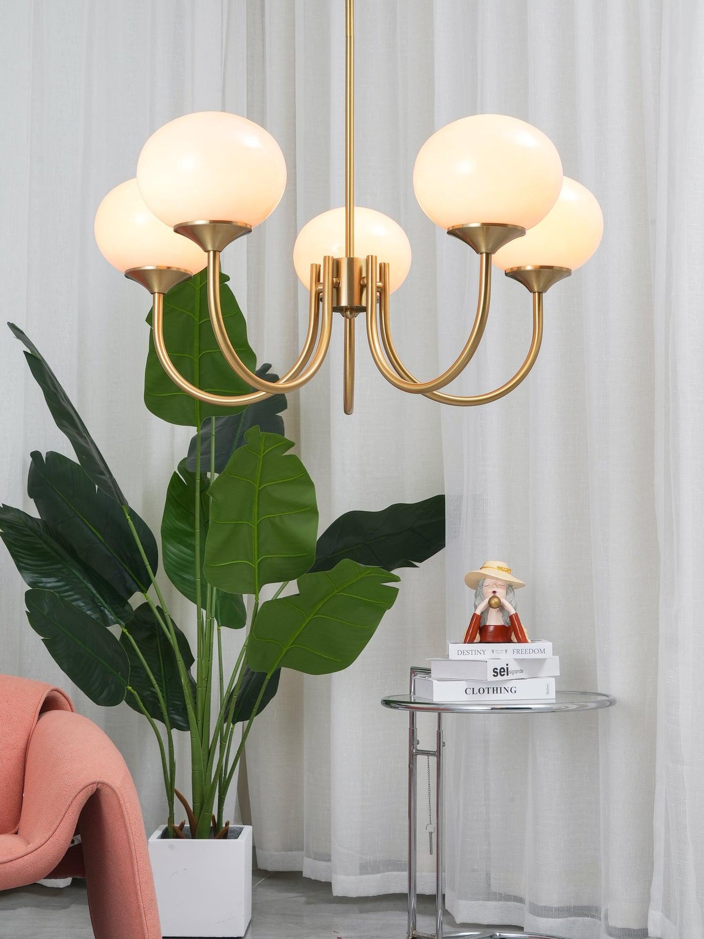 Lampe Suspension Raffinée en Blanc