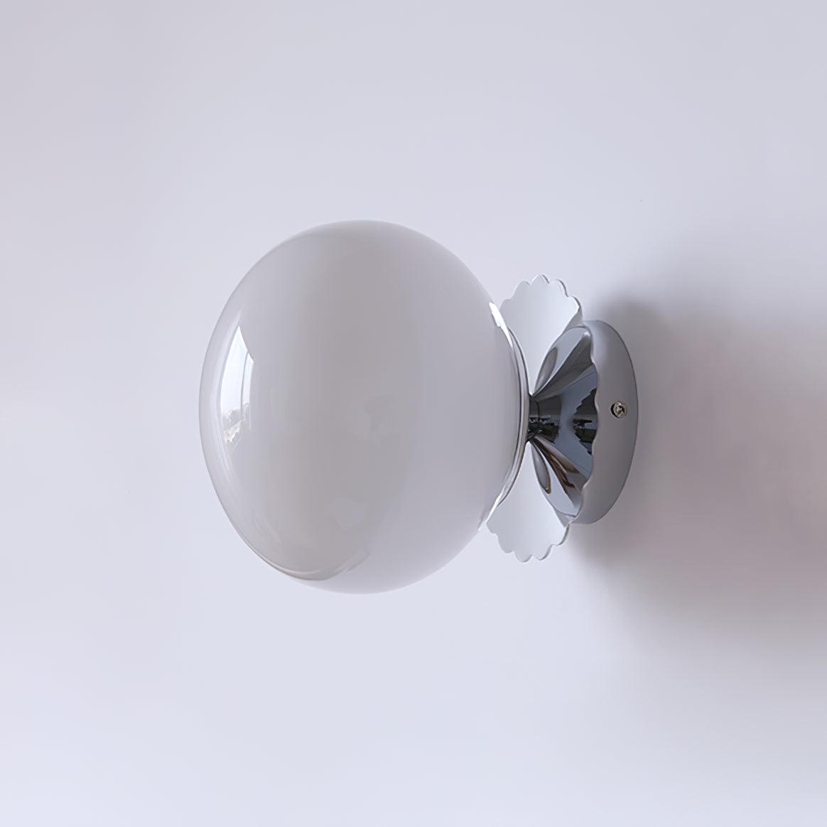 Lampe Élégante en Verre Rose et Métal - Éclairage LED Chambre