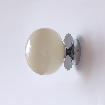 Lampe Élégante en Verre Rose et Métal - Éclairage LED Chambre