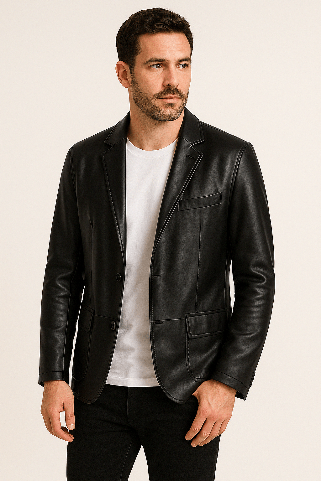 Veste Cuir Artificiel Chic et Tendance - Foivo