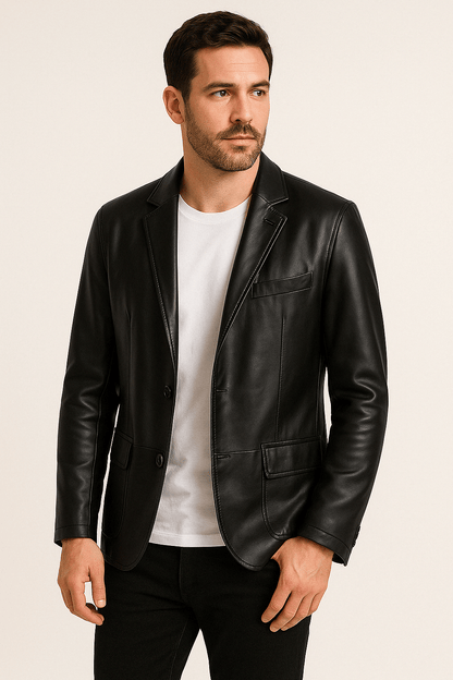 Veste Cuir Artificiel Chic et Tendance - Foivo