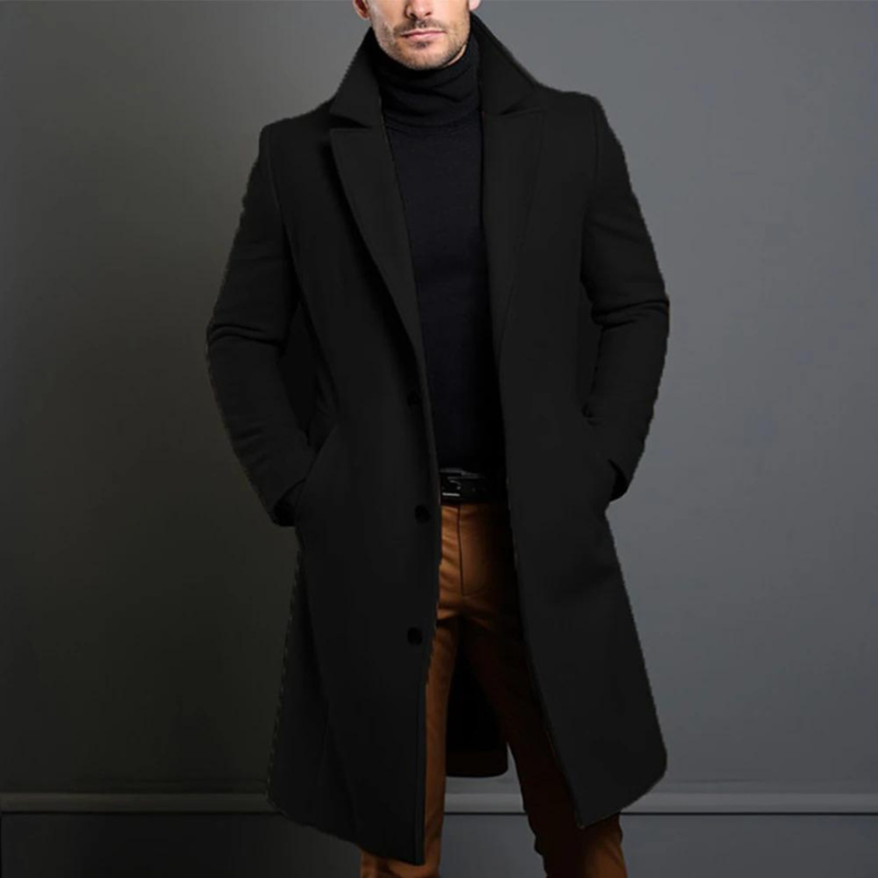 Manteau Hiver Classique Homme Taille Détendue - Foivo