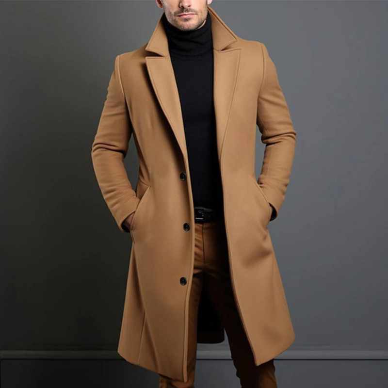 Manteau Hiver Classique Homme Taille Détendue