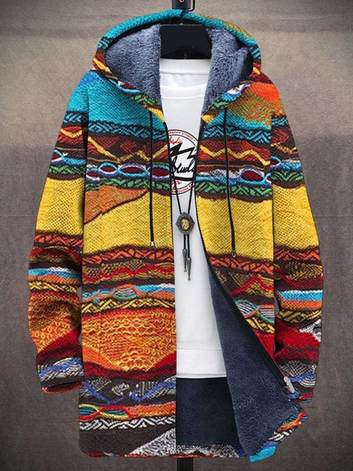 Blouson Imprimé Artistique Unisex Original