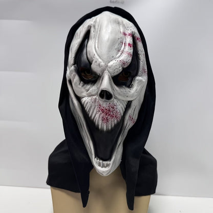 Masque Halloween Homme en Caoutchouc Durable avec Capuche