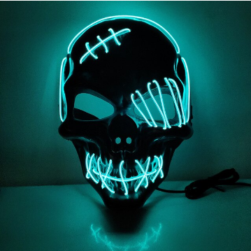Masque Lumineux Unisexe Halloween LED - Foivo