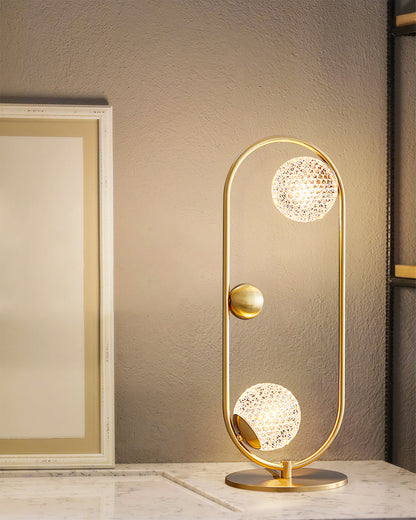 Lampe de Bureau Raffinée en Verre