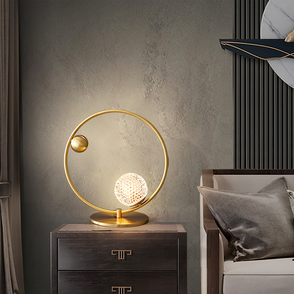 Lampe de Bureau Raffinée en Verre