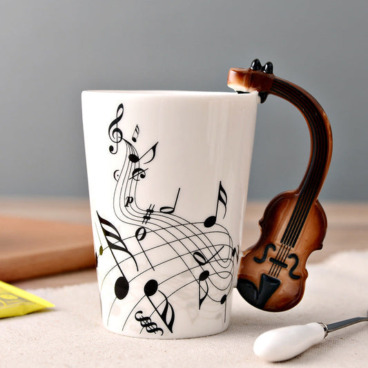 Tasse en Céramique Musicale Élégante - Foivo