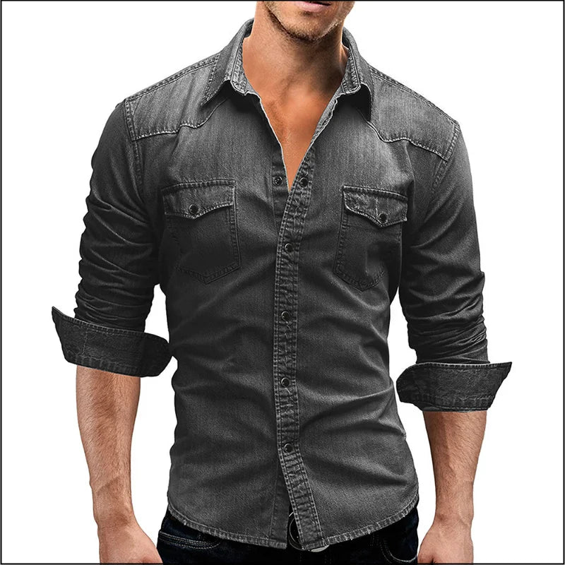 Chemise Denim Casual Homme