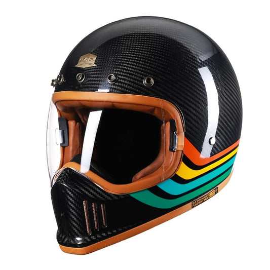 Casque Moto Léger et Résistant en Carbone - Foivo