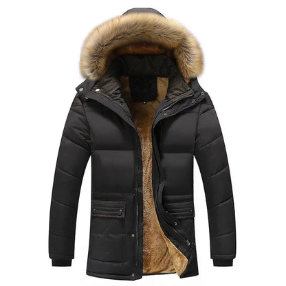 Veste Hiver Douillette Homme avec Capuche