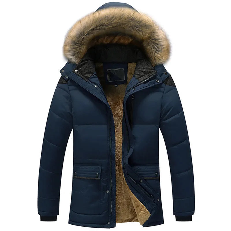 Veste Hiver Douillette Homme avec Capuche