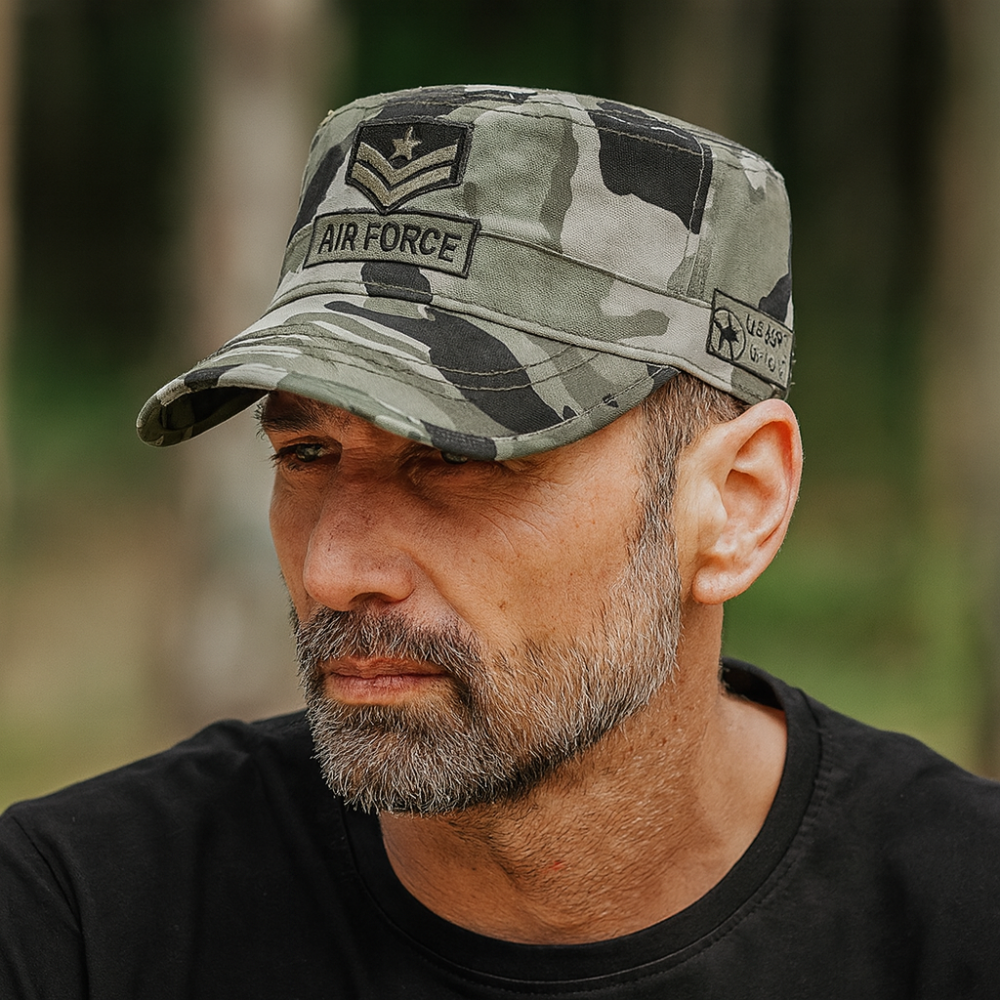 Casque Militaire Aviateur - Chapeau Équitation Brodé