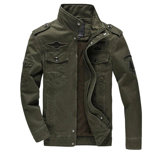 Veste Militaire Casual pour Hommes | Polyester Robuste et Doux - Foivo