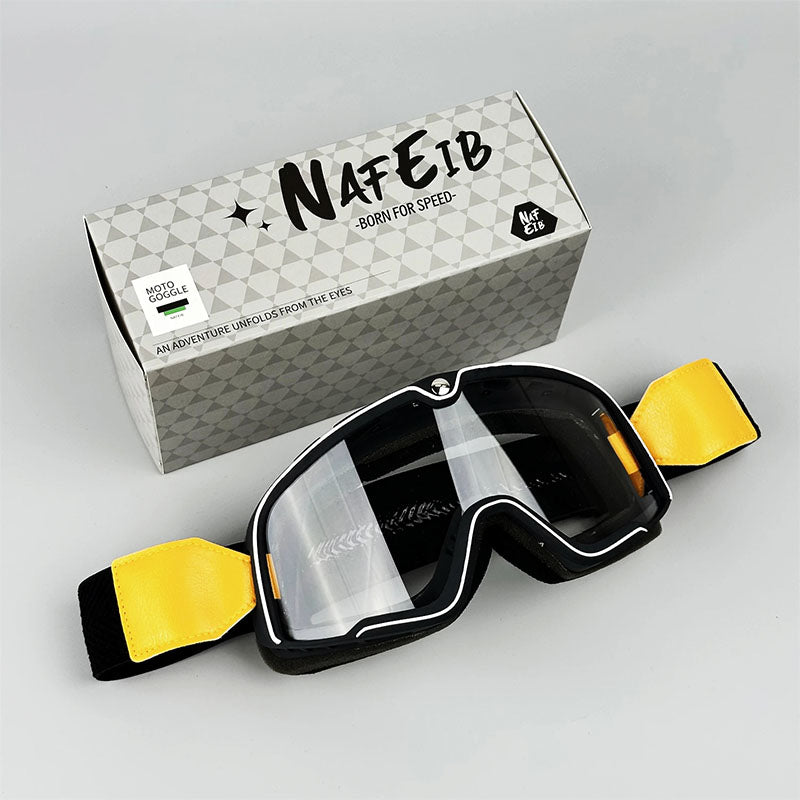 Lunettes Moto Vintage pour Hommes | Protection Solaire et Verres Résistants