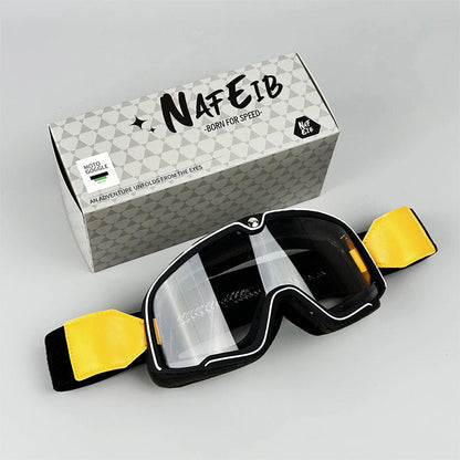 Lunettes Moto Vintage pour Hommes | Protection Solaire et Verres Résistants