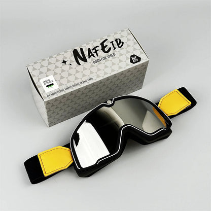 Lunettes Moto Vintage pour Hommes | Protection Solaire et Verres Résistants