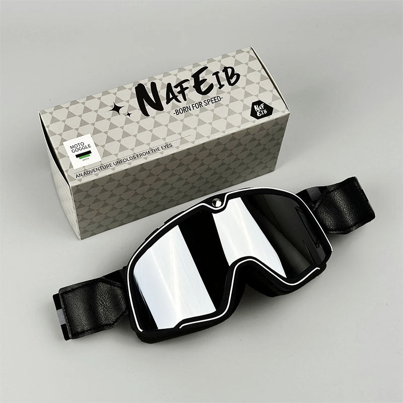 Lunettes Moto Vintage pour Hommes | Protection Solaire et Verres Résistants