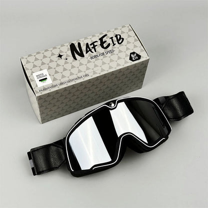 Lunettes Moto Vintage pour Hommes | Protection Solaire et Verres Résistants