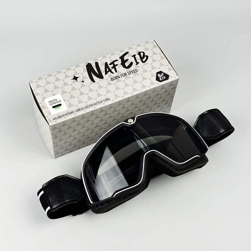 Lunettes Moto Vintage pour Hommes | Protection Solaire et Verres Résistants