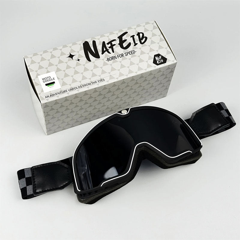 Lunettes Moto Vintage pour Hommes | Protection Solaire et Verres Résistants