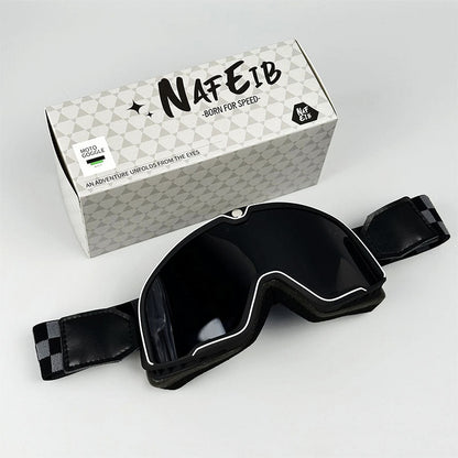 Lunettes Moto Vintage pour Hommes | Protection Solaire et Verres Résistants